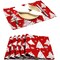 Okuna Outpost Red Christmas Tree Placemats Set of 6, 17.5 x 13 Inches Placemats, Dining Table Placemats for Holiday Decorations, Ideal for Christmas Gatherings
